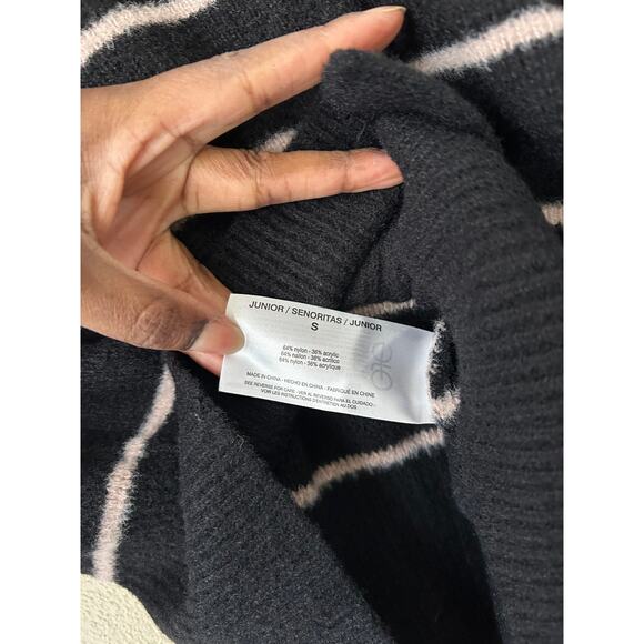 Ella Moss Black and Pink Striped Cardigan Size Small - Picture 10 of 10